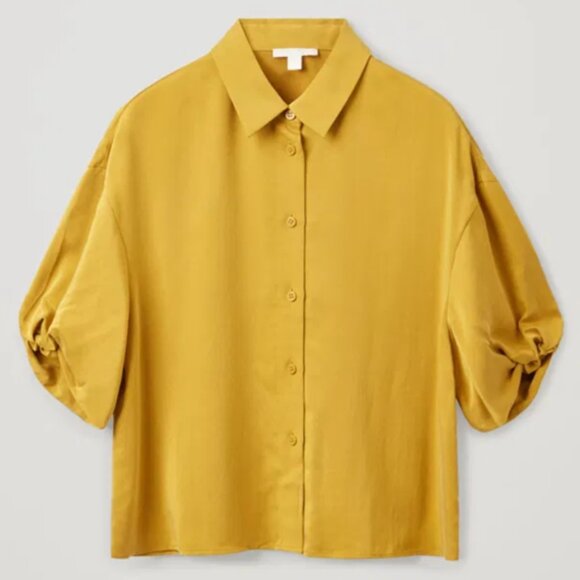 COS Short Puff Sleeve Shirt - Picture 2 of 9